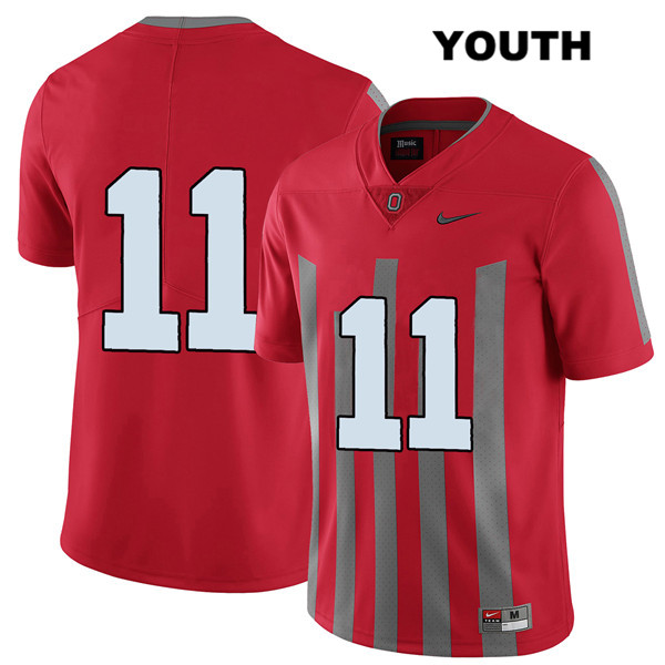 Ohio State Buckeyes Youth Austin Mack #11 Red Authentic Nike Elite No Name College NCAA Stitched Football Jersey OD19O14GM